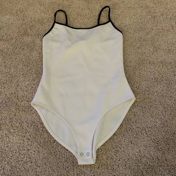 Forever 21 Tops - White & Black Body Suit